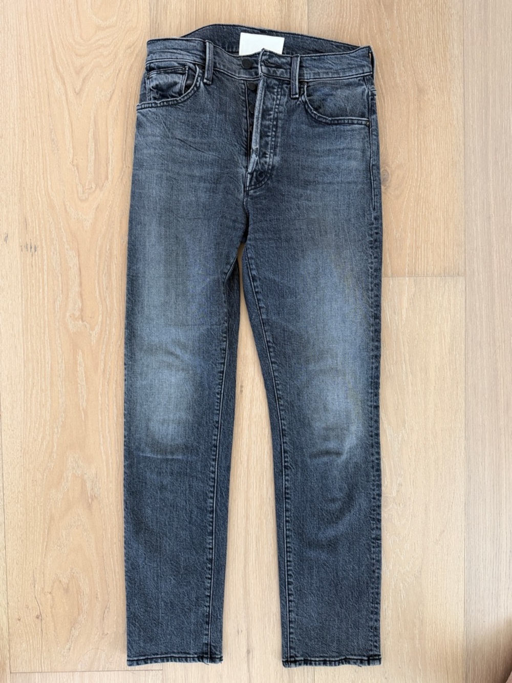 MOTHER women’s Slim Washed Black-Grey Jeans